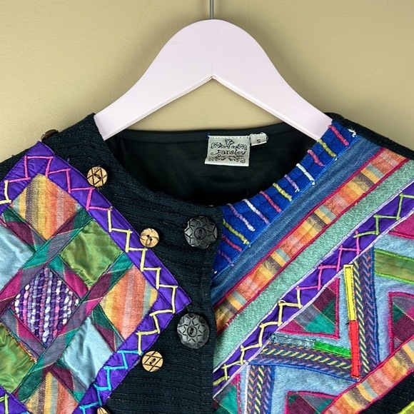 Parsley & Sage Unique Quilted Patterned Lightweight Blazer Coat - Picture 5 of 12